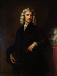 Sir Isaac Newtonin (1642-1727) muotokuva Sir Godfrey Knellerin (1646-1723) alkuperäisen maalauksen jälkeen 1847